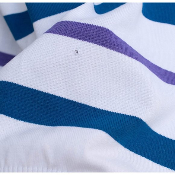 PAUL & SHARK Yachting White Blue Purple Cotton 1/4-Zip Pullover 2XL Italy AS IS - Picture 12 of 12
